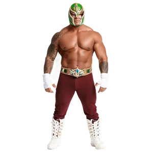 Rey_ Mysterio_ Wrestling_ Pose PNG