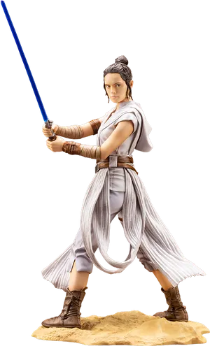 Rey_with_ Lightsaber_ Figure PNG image