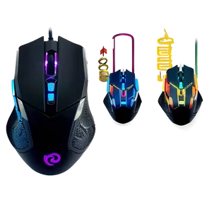 Rgb Gaming Mouse Png Fet PNG image