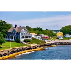 Rhode Island Coastal Town PNG Mxs