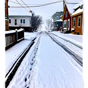 Rhode Island Snow Covered Street Png Nfn PNG image