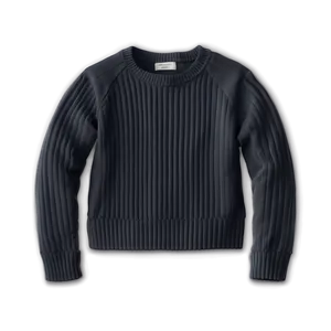 Ribbed Crewneck Sweater PNG 79