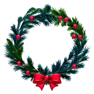 Ribbon Christmas Wreath Png Vvp4 PNG image