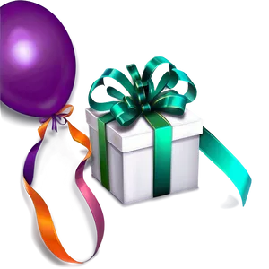 Ribbon Gift Box PNG Byw67