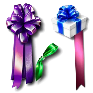 Ribbon Tied Gift Boxes PNG 05242024