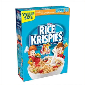 Rice Krispies Cereal Box Value Size PNG image