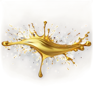 Rich Gold Splash Effect PNG Jdf PNG