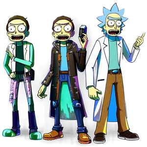 Rick's Morty Clones Png 06242024 PNG image