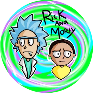 Rickand Morty Animated Characters PNG image