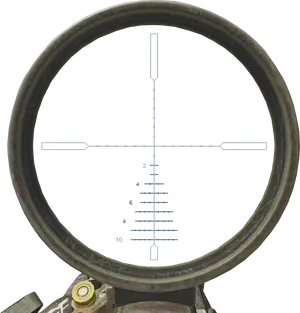 Riflescope Crosshair View PNG