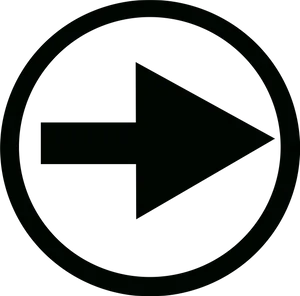 Right Arrow Icon Circular Background PNG