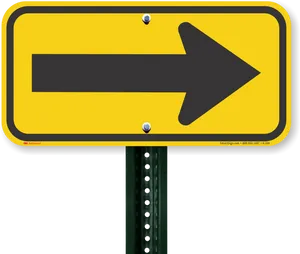 Right Arrow Traffic Sign PNG image