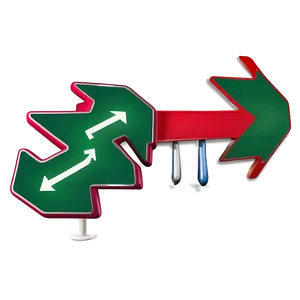 Right Turn Arrow Design Png 06262024 PNG image