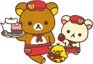 Rilakkuma_and_ Friends_ Celebration PNG