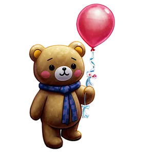 Rilakkuma With Balloons PNG 50 PNG