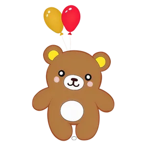 Rilakkuma With Balloons Png 59 PNG image