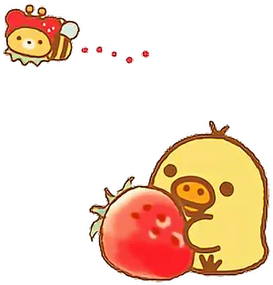 Rilakkumaand Korilakkuma Fruit Adventure PNG image