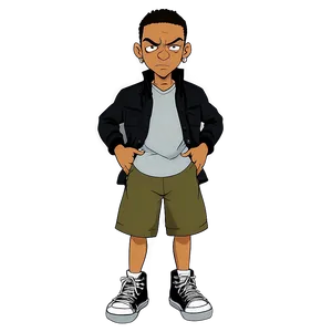 Riley Freeman Boondocks Cartoon Png 06252024 PNG image