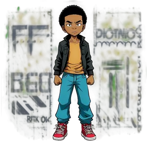 Riley Freeman Boondocks Outfit Png 06252024 PNG image