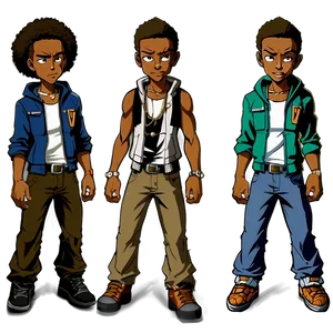 Riley Freeman Boondocks Outfit Png Vxk84 PNG image