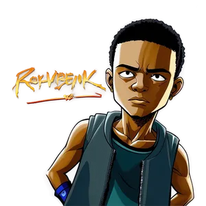 Riley Freeman Boondocks Stance Png Yxg PNG image