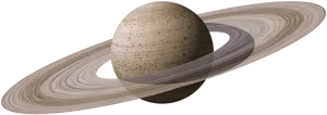 Ringed Planetin Space PNG image
