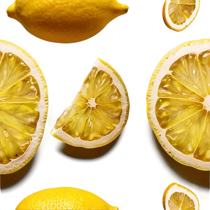 Ripe Lemon Slice PNG Hsg18