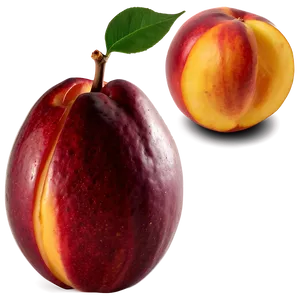 Ripe Nectarine Fruit PNG Obl79 PNG