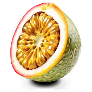 Ripe Passion Fruit Slice PNG 06252024