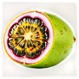 Ripe Passion Fruit Slice PNG 90 PNG