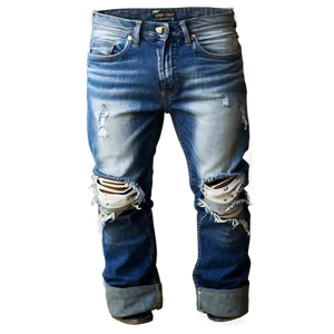 Ripped Distressed Jeans Pants Png Tvk PNG image