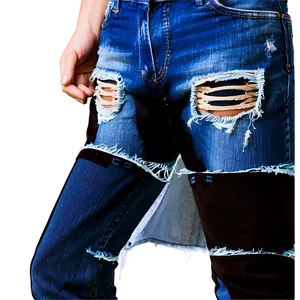 Ripped Jean Effect PNG Vvg61 PNG