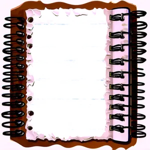 Ripped Notebook Page PNG 85