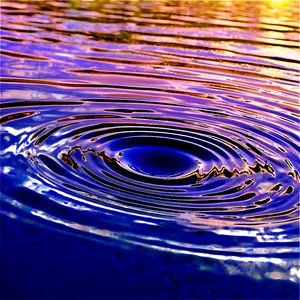 Ripple On Vibrant Water PNG 06252024