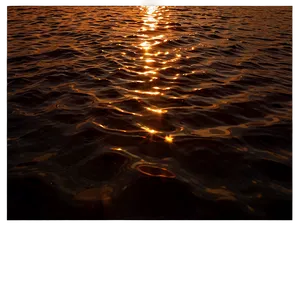Ripple On Water At Sunset PNG Cqd