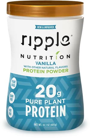 Ripple Vanilla Protein Powder PNG image