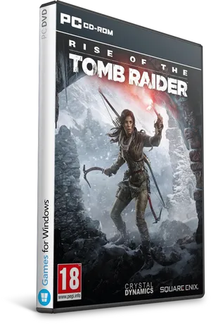 Riseofthe Tomb Raider P C Game Cover PNG image