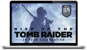 Riseofthe Tomb Raider20 Year Celebration Laptop PNG image