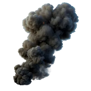 Rising Black Smoke Png 95 PNG image