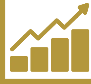 Rising Investment Chart PNG image