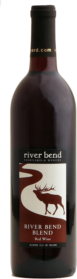 River Bend Blend Red Wine Bottle PNG image