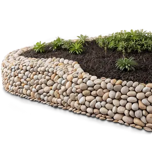 River Rock Edging Inspiration Png 06292024 PNG image