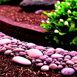 River Rock Edging Inspiration Png Ahh PNG image