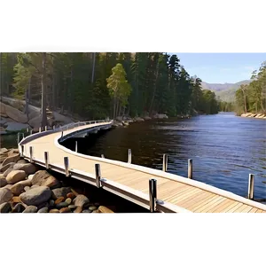 River Rock Footbridge Concept Png Xjc71 PNG image