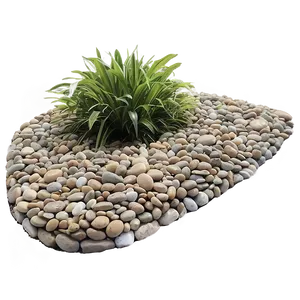 River Rock Landscape Edging PNG 16