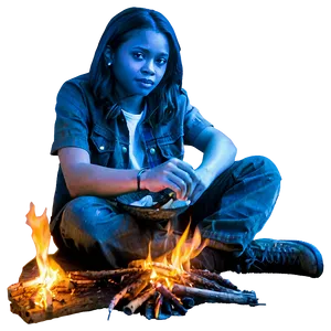 Riverbank Campfire PNG 30