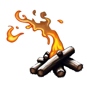 Riverbank Campfire PNG Tgs