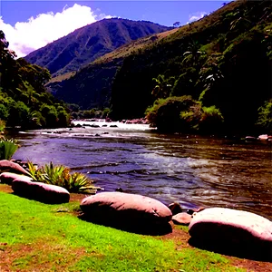 Riverside Picnic Spot Png Buc PNG image