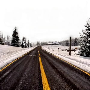 Road In Winter Png 46 PNG image