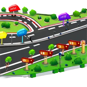 Road Map Design Png Uek45 PNG image